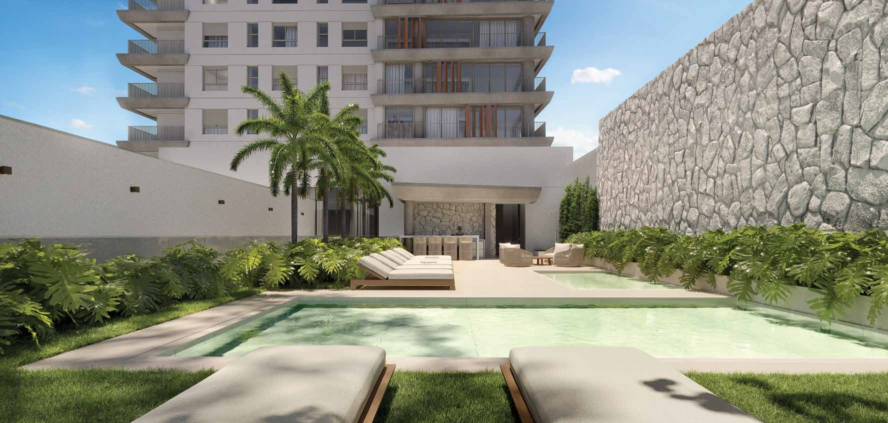 Piscina descoberta — Lindenberg Vista Brooklin, São Paulo