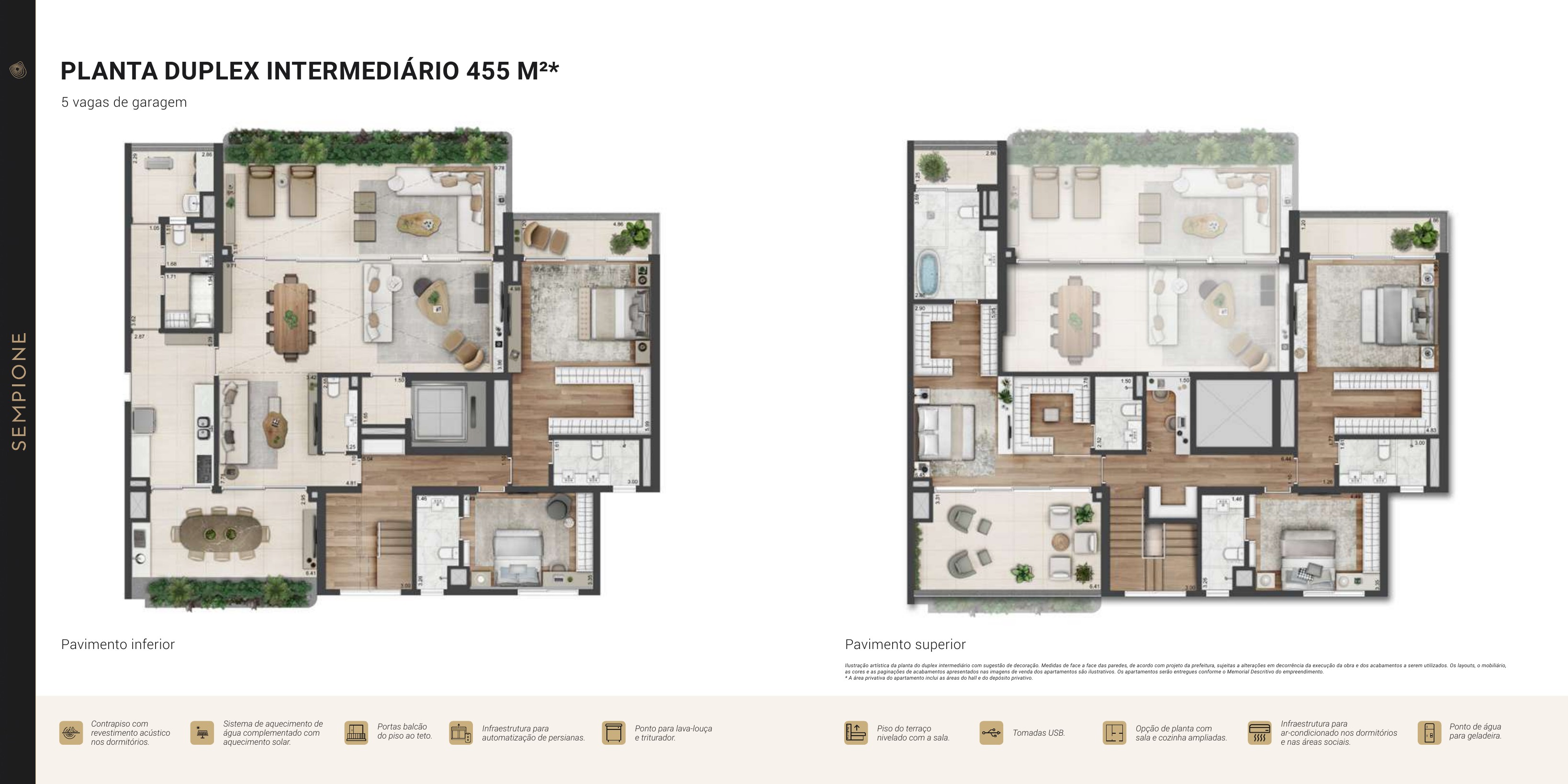 Planta oficial de 455 m² do Parque Global